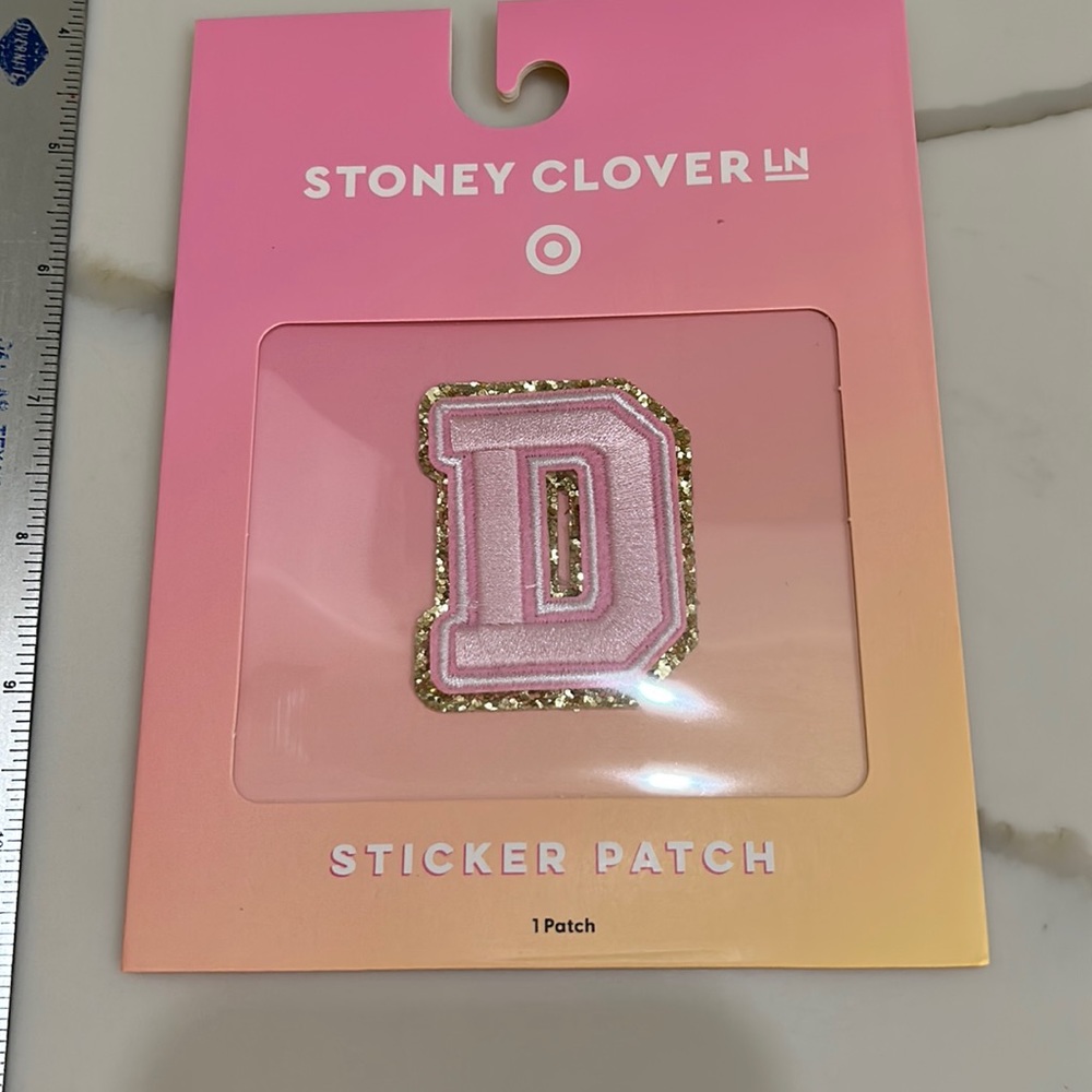 NWT stoney clover for target sticker patch “D”